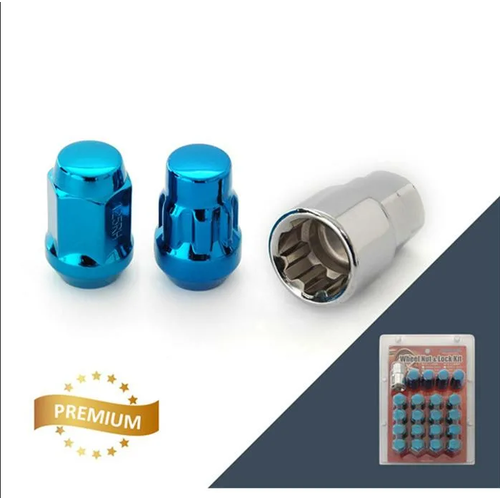 Гайки секрет/обычн M12x1,25 конус box 16+4+1 Blue Anmax