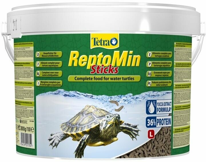 TETRA REPTOMIN STICKS корм палочки для водных черепах (500 мл) - фотография № 16