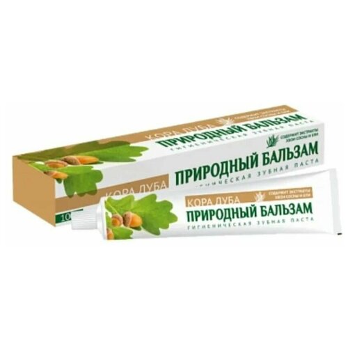 Зубная паста Весна Косметика Природный Бальзам Кора Дуба, 90 г