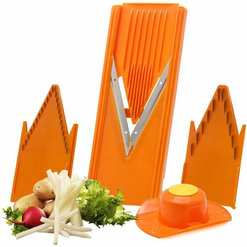 Овощерезка с насадками, оранжевая