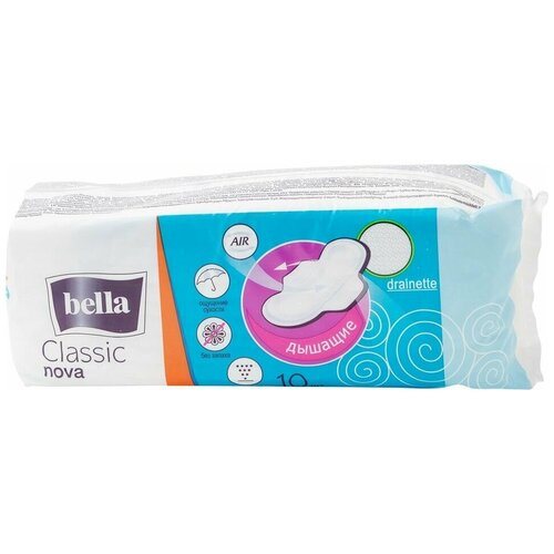 Прокладки Bella Classic Nova drainette 10шт х 3шт