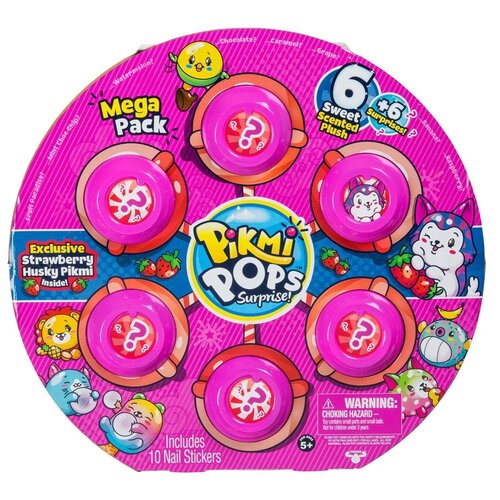 Мега набор с 6 героями Pikmi Pops (клубника S2 )
