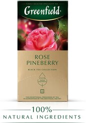 Greenfield Rose Pineberry (1,5гх25п)чай пак.черн.с доб.