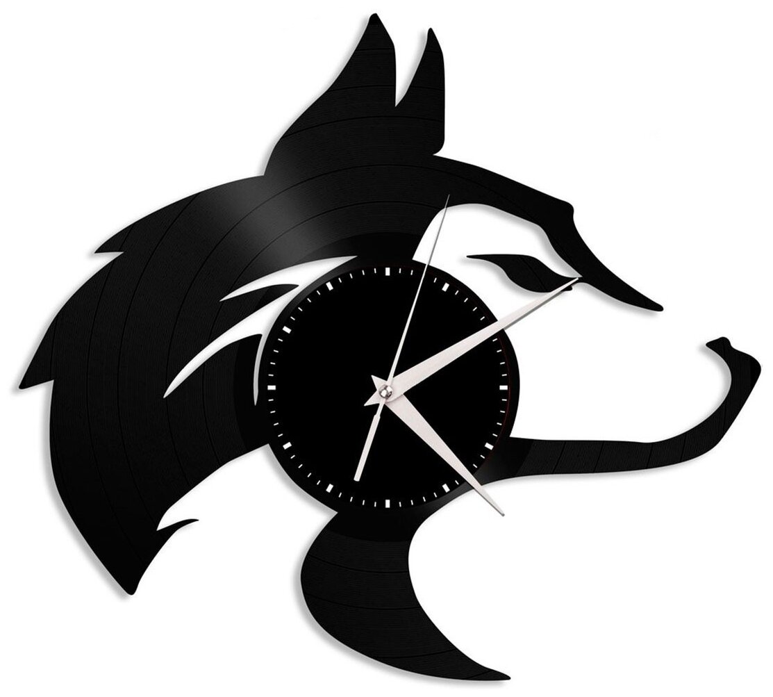 Часы из виниловой пластинки (c) VinylLab Волк