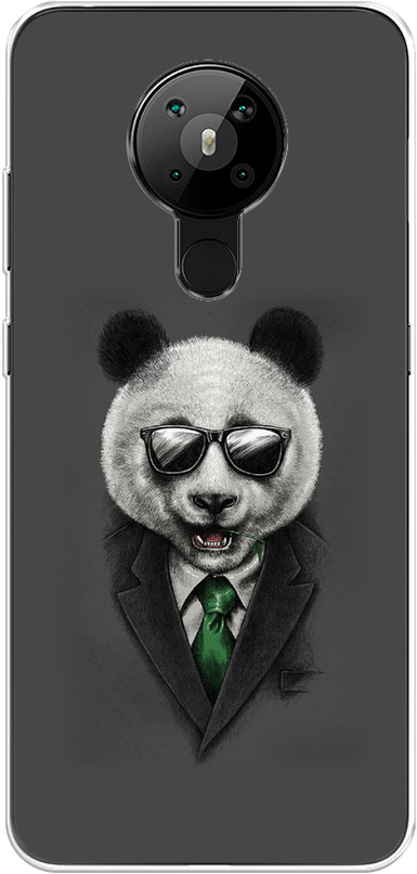 Силиконовый чехол на Nokia 5.3 / Нокиа 5.3 Деловая панда