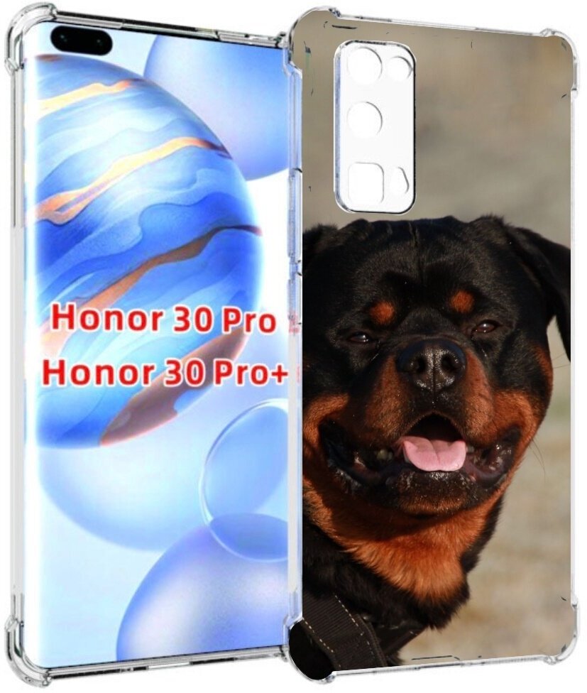 Чехол задняя-панель-накладка-бампер MyPads ротвеллер 2 для Huawei Honor 30 Pro/Honor 30 Pro plus + (EBG-AN10) противоударный