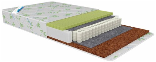 Матрас детский Афалина Анатомик Lux Aloe Vera2, 60x120 см, пружинный