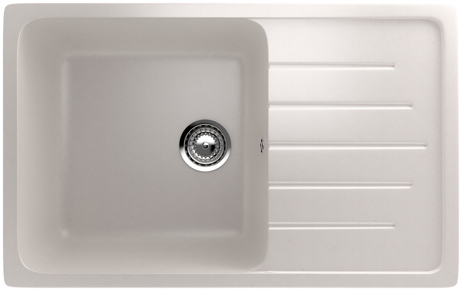 Кухонная мраморная мойка EcoStone ES-19, прямоугольная, цвет белый/Раковина для кухни