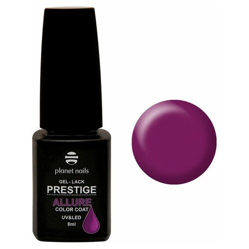 Planet nails Гель-лак Prestige Allure, 8 мл, 623 planet nails верхнее покрытие prestige top coat velvet matte прозрачный 10 мл