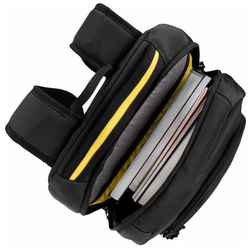 Вместительный городской рюкзак 20л RIVACASE 5431 black из водоотталкивающей ткани для ноутбука до 156" с потайным карманом черный