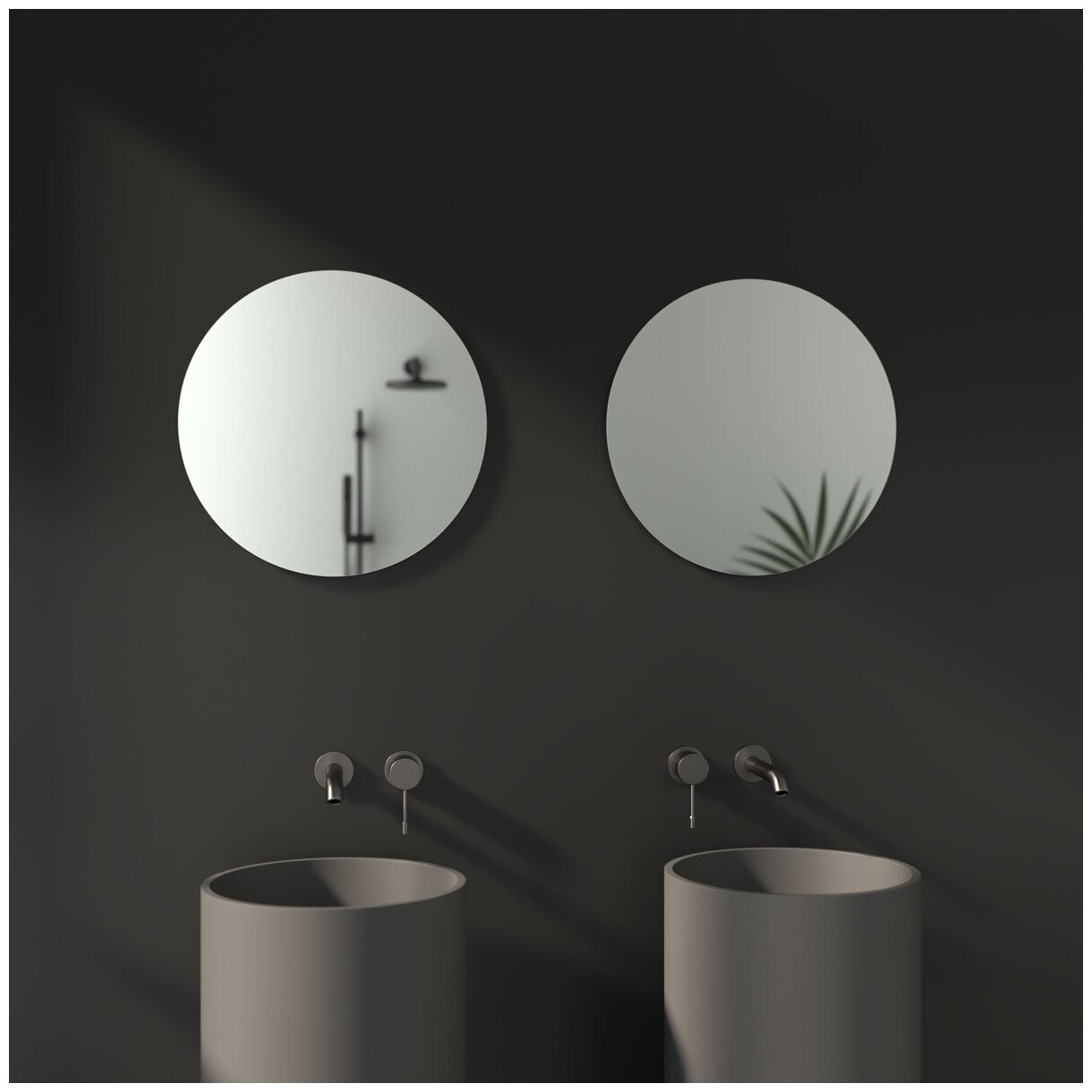 Зеркало настенное Круглое Primary EVOFORM D50 см, для гостиной, прихожей, спальни, кабинета и ванной комнаты, BY 0039 - фотография № 4