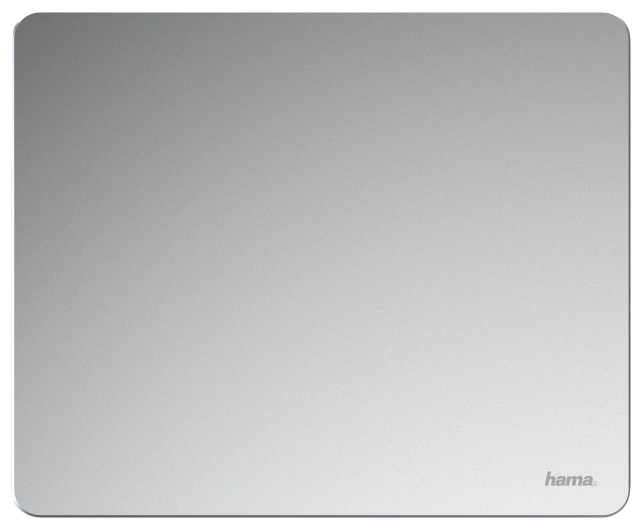 Коврик для мыши HAMA 00054781 (S) серебристый, алюминий, 220х180х3мм