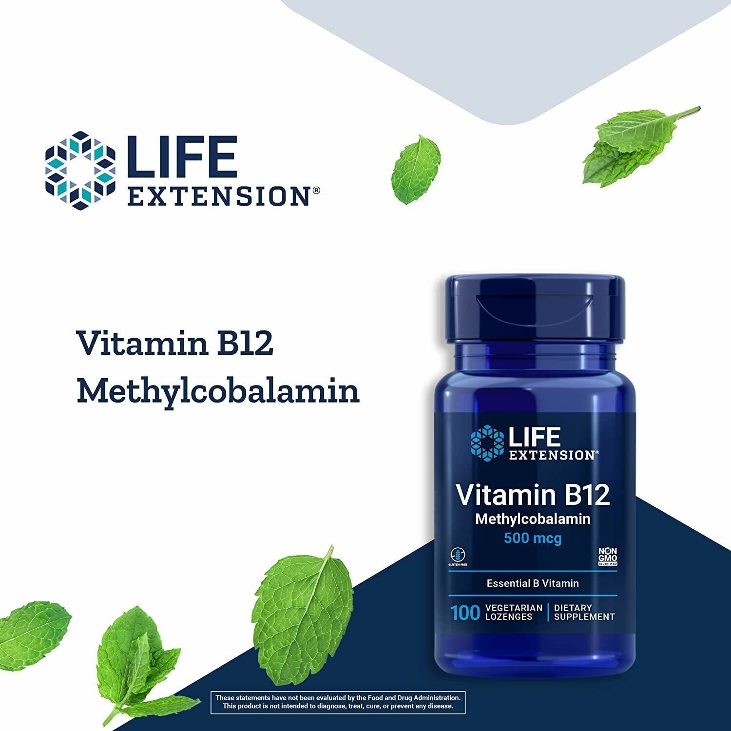 Пастилки Life Extension Vitamin B12, 500 мкг, 100 шт. - фотография № 3