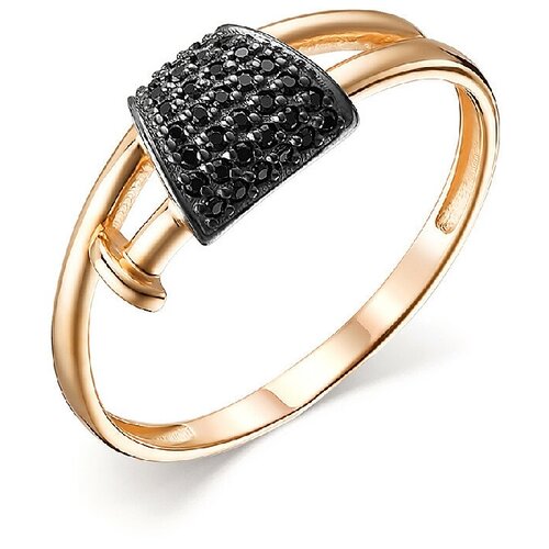 фото Кольцо corona, красное золото, 585 проба, фианит, размер 16, красный, золотой