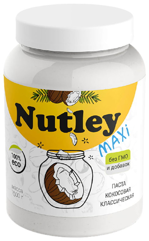 Паста кокосовая классическая Nutley 1000гр
