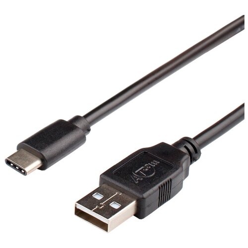 Кабель Atcom USB Type-C - USB (AT6255), 1.8 м, черный кабель переходник atcom кабель usb otg соединительный usb a f type c atcom at4716 0 1м черный oem