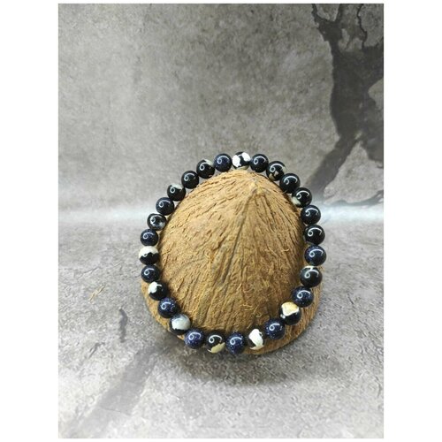 фото Браслет мутный синий блеск elinoo