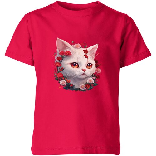 Футболка Us Basic, размер 4, розовый детская футболка кот айтишник 164 красный