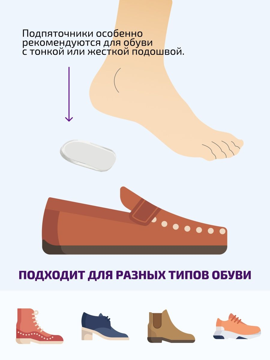 IG1404 Подпяточник гелевый, мужской, Tarrago Heel Soft Gel