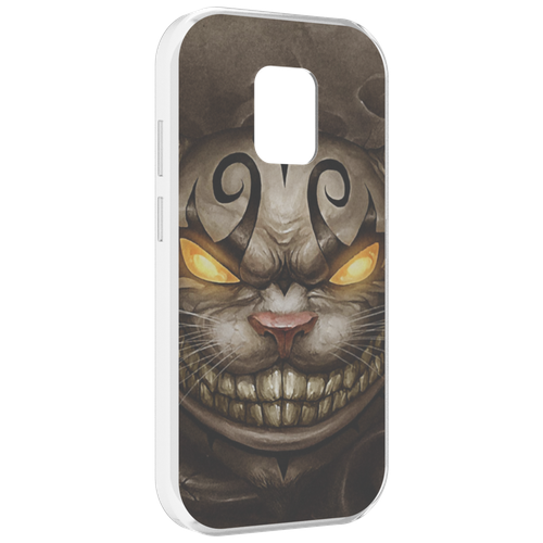 Чехол MyPads злой котик с желтыми глазами для UleFone Power Armor 14 / 14 Pro задняя-панель-накладка-бампер