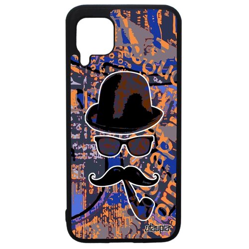 фото Чехол для мобильного p40 lite, "мистер усы" чаплин портрет utaupia