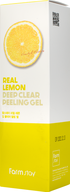 Отшелушивающий гель с экстрактом лимона FarmStay Real Lemon Deep Clear Peeling Gel 100 мл - фото №3