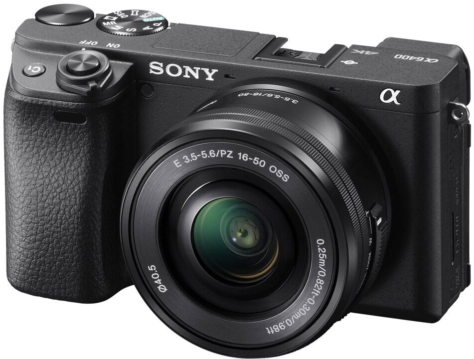 Беззеркальный фотоаппарат Sony a6400 Kit 16-50mm + 55-210mm, черный