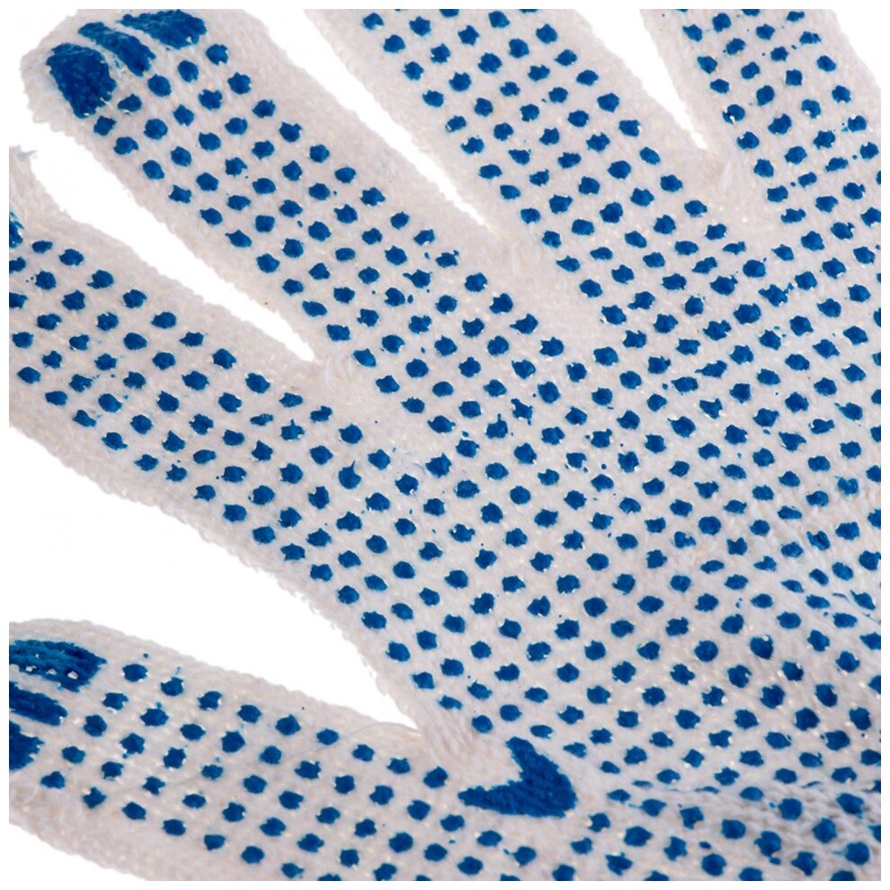 Набор перчаток х/б с ПВХ, 6 пар в упаковке Леруа Мерлен - фото №10