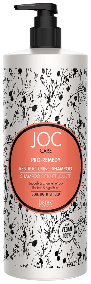 Barex шампунь JOC CARE Pro-Remedy восстанавливающий с баобабом и пельвецией желобчатой, 1000 мл