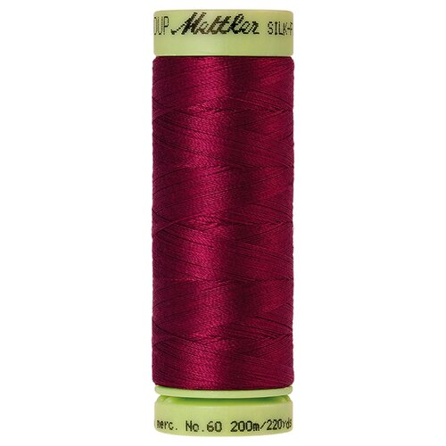 Нить для машинного квилтинга SILK-FINISH COTTON 60, 200 м 100% хлопок 0869 Pomegranate ( 9240-0869 )