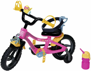 Фото Транспорт для кукол Baby Born 830-024 велосипед розовый для пупса Беби Бон