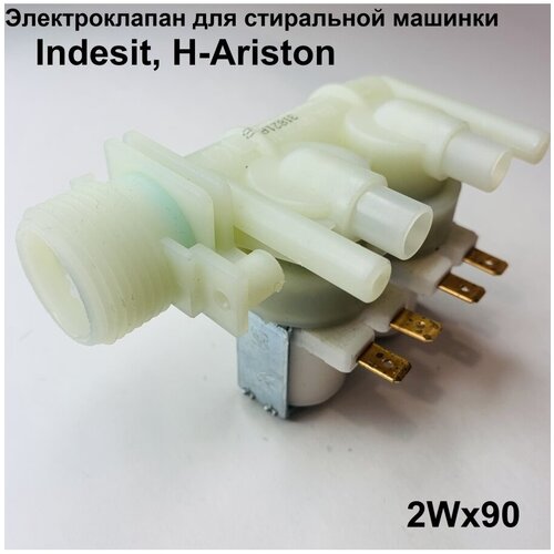 электромагнитный впускной клапан подачи залива воды 2wx90 indesit hotpoint ariston 066518 Электромагнитный впускной клапан подачи (залива) воды 2Wx90 Indesit Hotpoint Ariston 066518