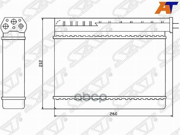 Радиатор Отопителя Салона Bmw 3 E36 90-98/ 5 E39 95-03 (Трубчатый) Sat арт. ST-BM32-395-0