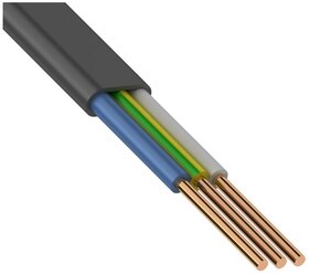 Кабель силовой ВВГ-Пнг(А)-LS 3х2.5 кв. мм КАЛУЖСКИЙ КАБЕЛЬНЫЙ ЗАВОД ГОСТ черный 100 м