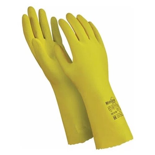 перчатки защитные латексные manipula specialist блеск х б напыление размер 8 8 5 m желтые 12 пар l f 01 Перчатки Manipula Specialist Блеск L-F-01 1 пара