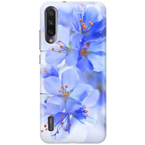 фото Ультратонкий силиконовый чехол-накладка для xiaomi mi a3 / cc9e с принтом "лазурные орхидеи" gosso