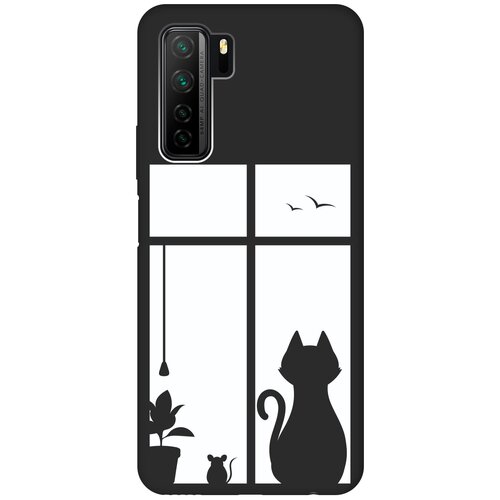 RE: PA Чехол - накладка Soft Sense для Huawei Nova 7 SE / Honor 30S с 3D принтом Cat and Mouse черный re pa чехол накладка soft sense для huawei nova 7 se honor 30s с 3d принтом sunflowers черный