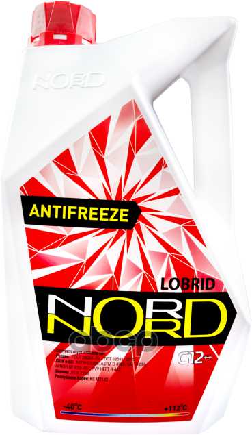 Антифриз Nord High Quality Antifreeze Готовый -40C Красный 3 Кг Nr 22243 nord арт. NR 22243