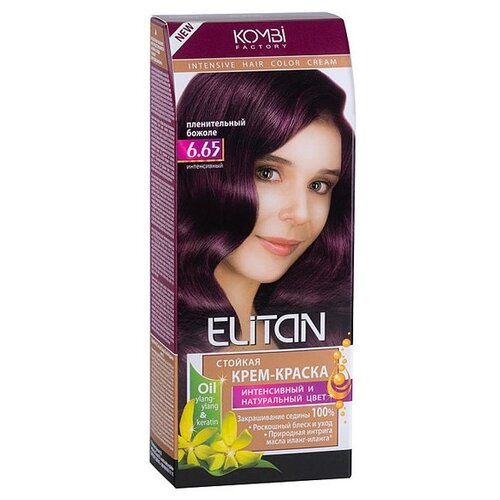 Купить Элитан Стойкая крем-краска для волос, 6.65 пленительный божоле, 100 мл