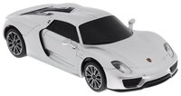 Легковой автомобиль Rastar Porsche 918 Spyder (71400), 1:24, 20 см, серебристый