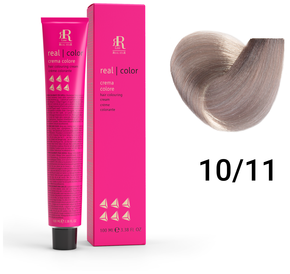 Крем-краска RR Line Colouring Cream 10/11 Яркий блонд Интенсивный пепельный 100 мл