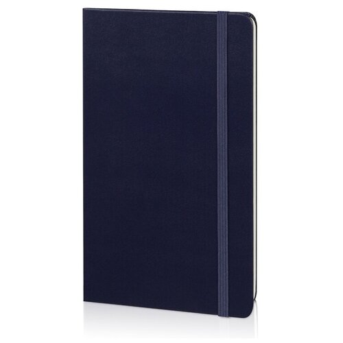 Записная книжка Moleskine Classic (в линейку) в твердой обложке, Medium (11,5x18 см), синий записная книжка moleskine classic нелинованная xlarge 19х25 см красная