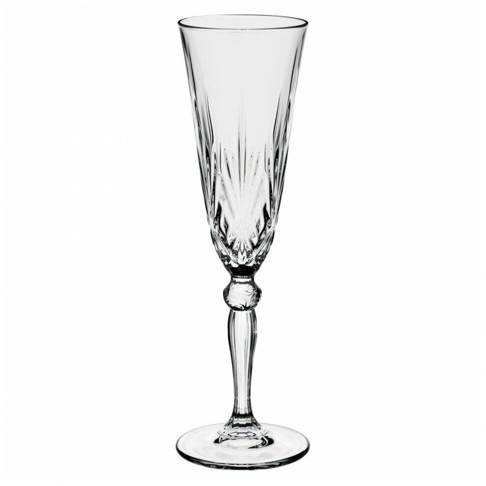 Набор бокалов для шампанского RCR Cristalleria Italiana Melodia 160мл, 6шт - фото №4