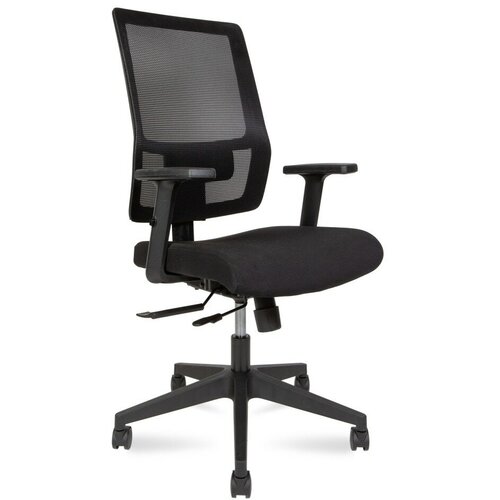 Кресло офисное Techo LB/черный сетка/черная ткань/черный пластик