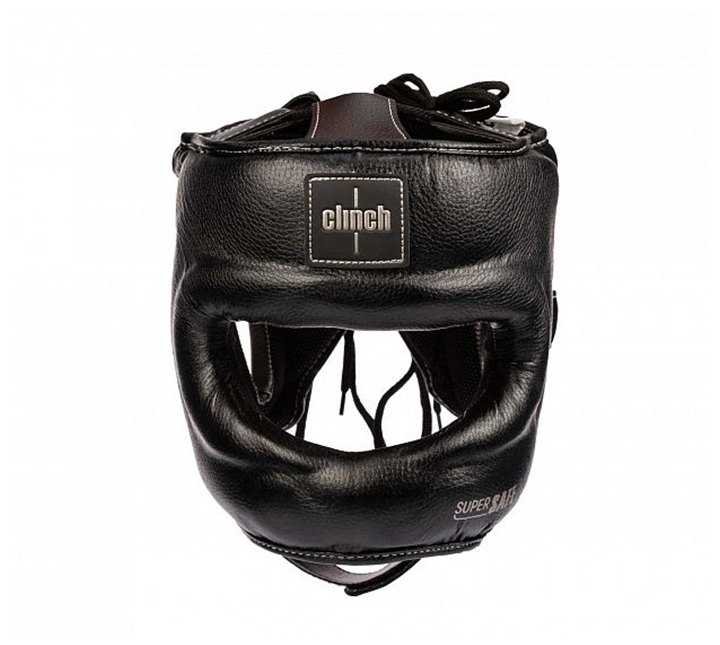 Боксерский шлем с бампером Clinch Face Guard Black/Bronze (L/XL)