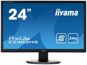 24" Монитор Iiyama ProLite E2483HS-1, 1920x1080, 75 Гц, TN