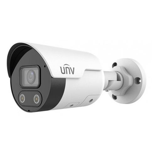 Камера Uniview Видеокамера IP цилиндрическая, 1/2.8 2 Мп КМОП @ 30 к/с, ColorHunter, ИК-подсветка и подсветка видимого спектра до 30м, EasyStar 0.003 Лк @F1.6, объектив 4.0 мм, WDR, 2D/3D DNR, Ultra 265, H (IPC2122LE-ADF40KMC-WL-RU) видеокамера ip uniview ipc3612lb adf28k g ru 2mp с ик подсв до 30м фикс объектив 2 8 4 0мм 1 2 7 cmos 112 9° 91 2° 1080p 30к с wdr 120db micros