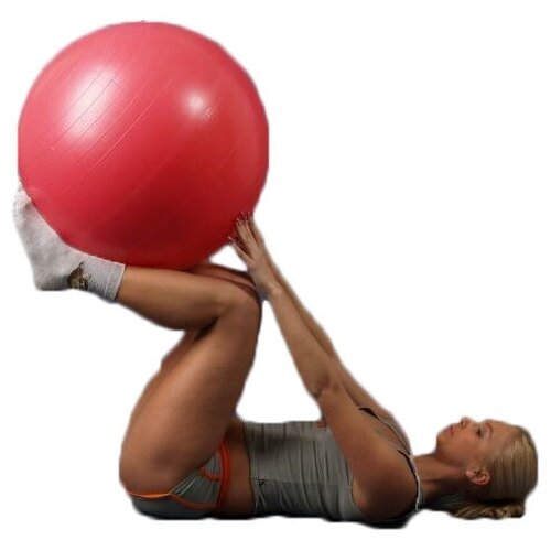 мяч гимнастический с насосом demix 65 см фиолетовый Мяч гимнастический с системой ABS 65 см с насосом