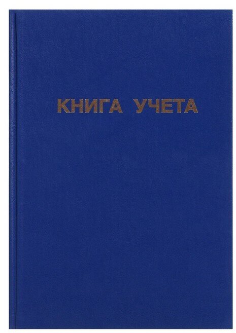 Calligrata Книга учета, 96 листов, обложка бумвинил, блок офсет, линия, цвет синий