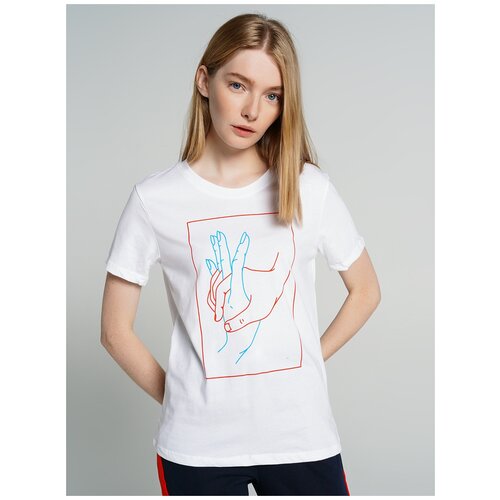 фото Футболка с кор.рукавом твое 76355 размер xs, белый, women